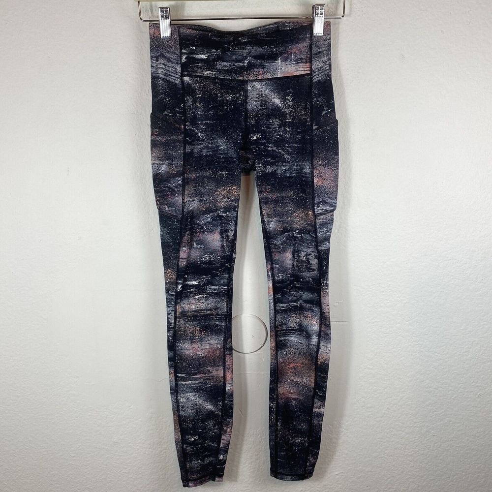 Lululemon Size 4 Speed Up Tight 26" Azurite Poppy Coral Luxtreme‎ Running Gym